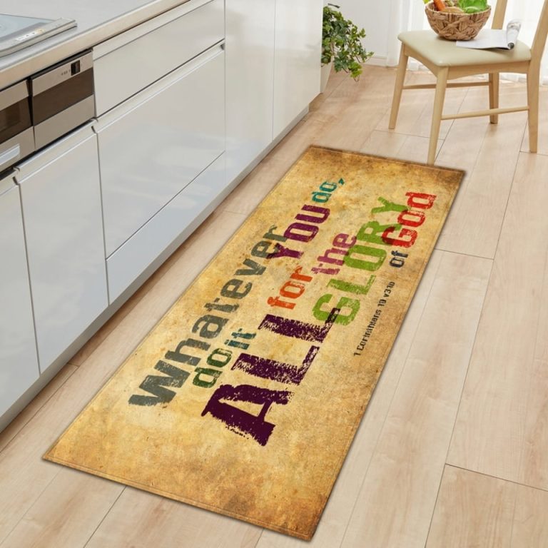 Keukenloper met tekst - 60cmx180cm