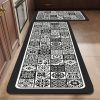 Monochrome elegantie keukenloper - 50cmx160cm
