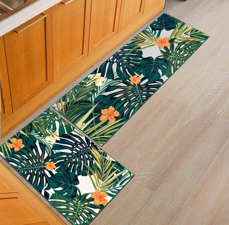 Tropische decoratie keukenloper - 50x160cm